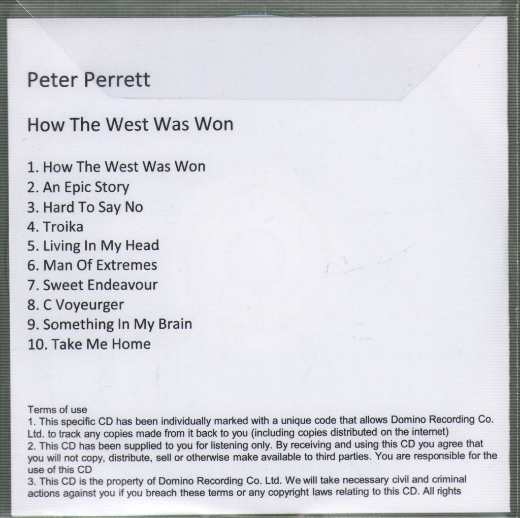 Peter Perrett - How The West Was Won - Cdr