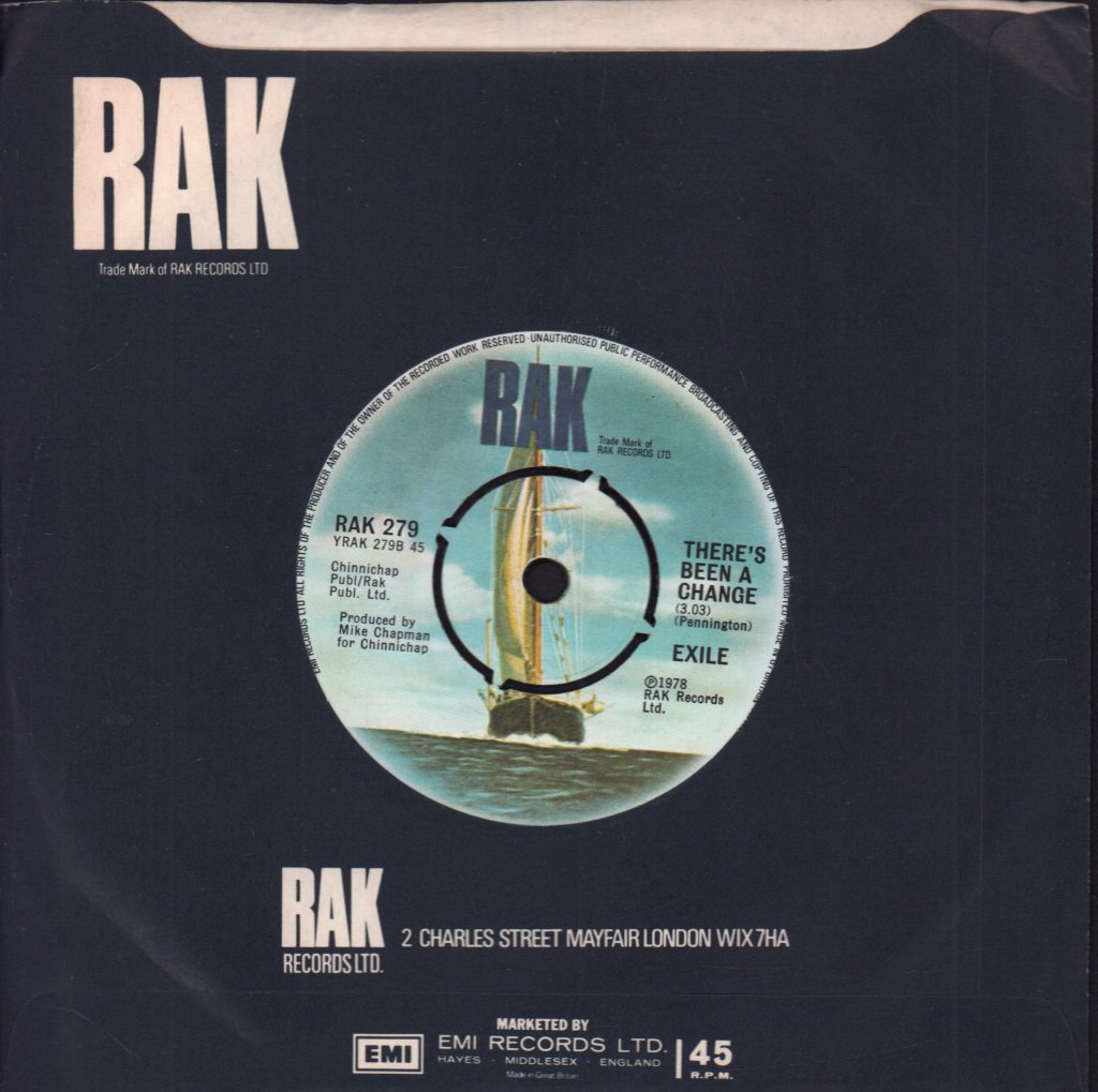 Exile (70'S Pop Group) - Kiss You All Over - 7 Inch