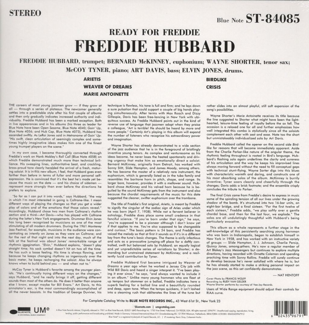 Freddie Hubbard - Ready For Freddie - Lp