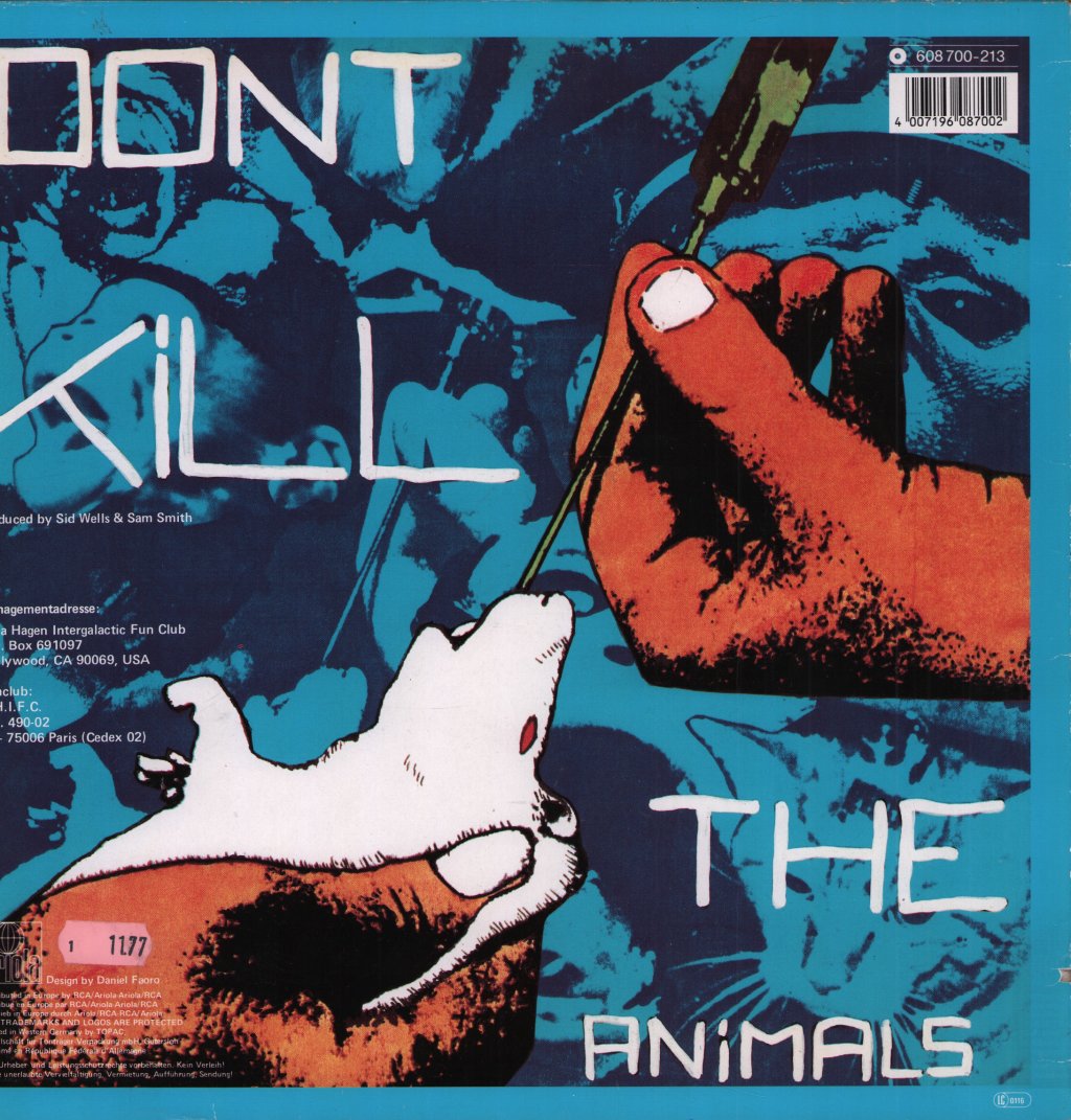 Nina Hagen/Lene Lovich - Don't Kill The Animals - 12 Inch
