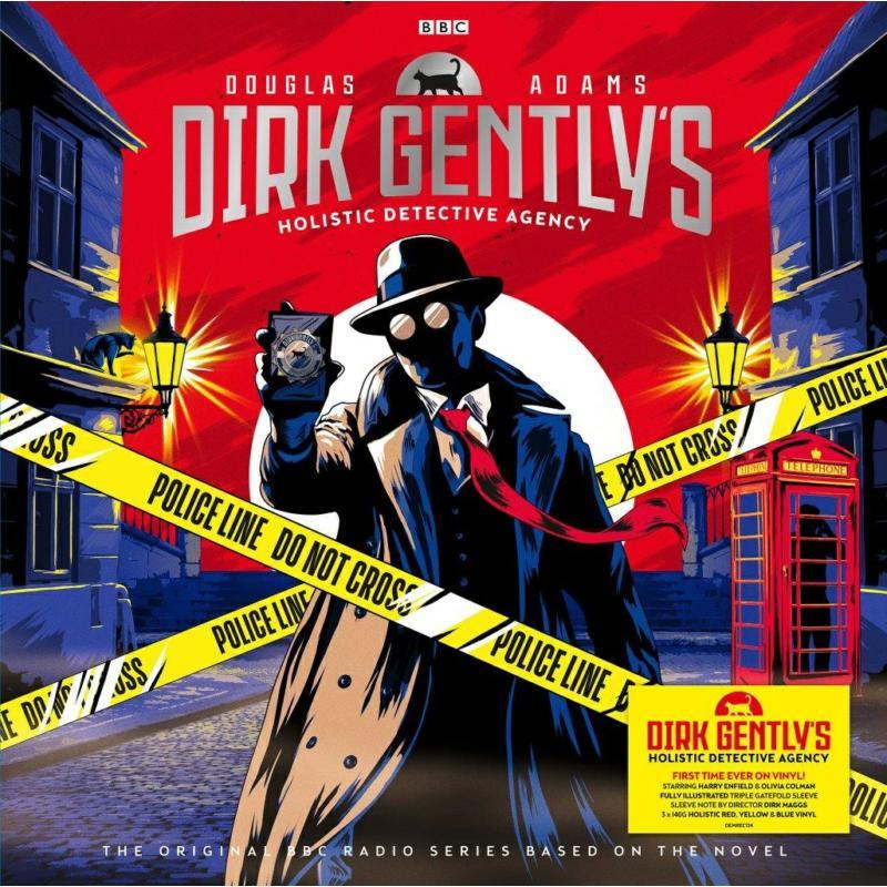 Douglas Adams - Dirk Gently's Holistic Detective Agency (140g Holistic Red, Yellow and Blue Vinyl) - Triple Lp