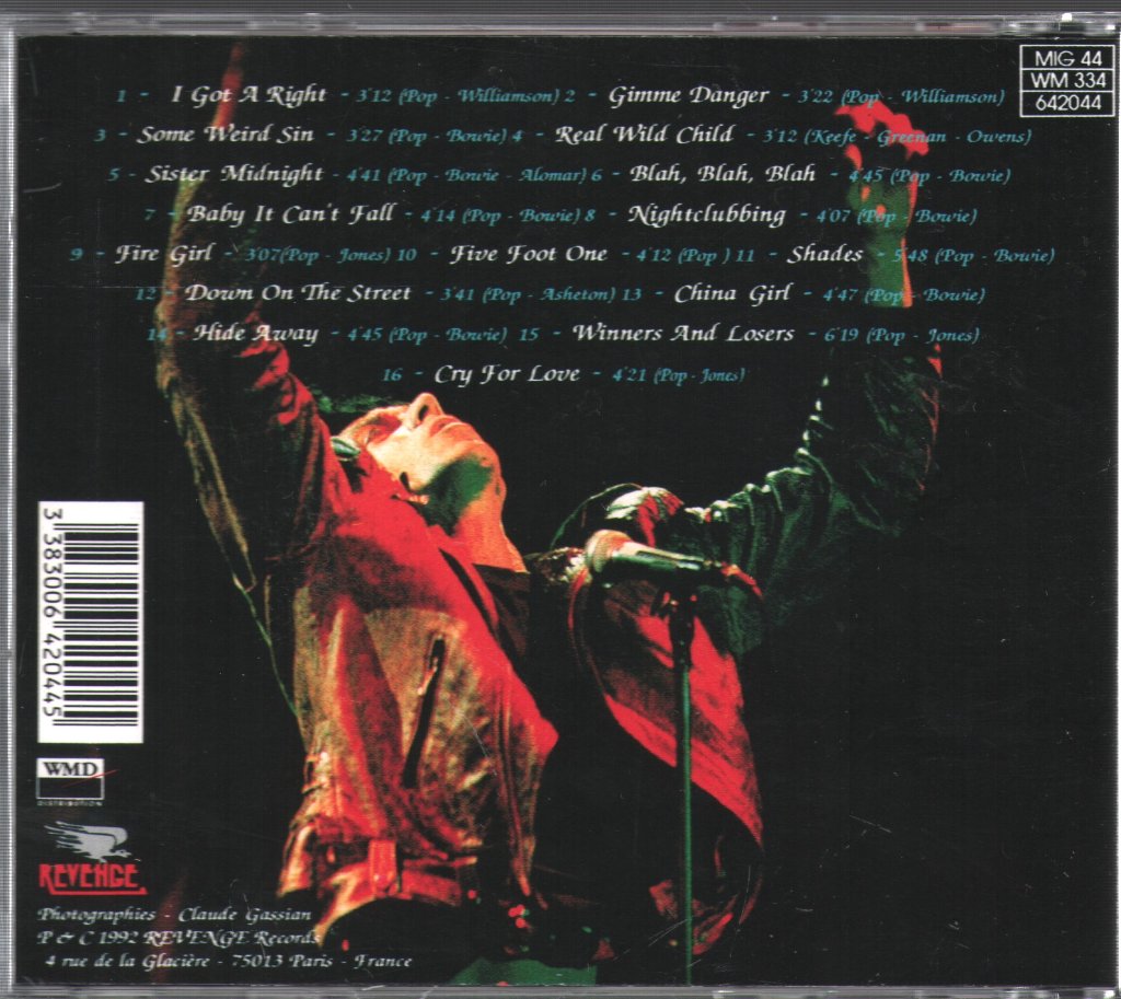 Iggy Pop - Live Ritz N.Y.C. 86 - Cd