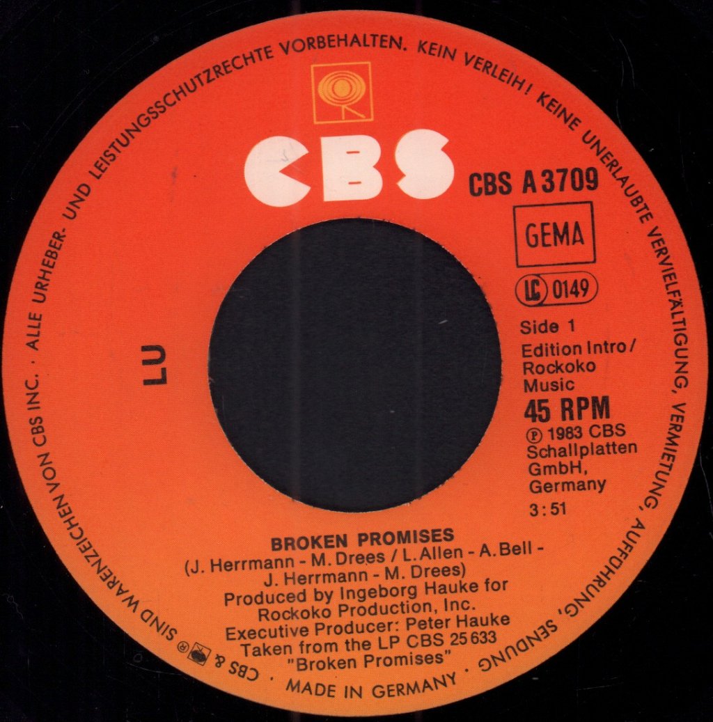 Lu - Broken Promises - 7 Inch