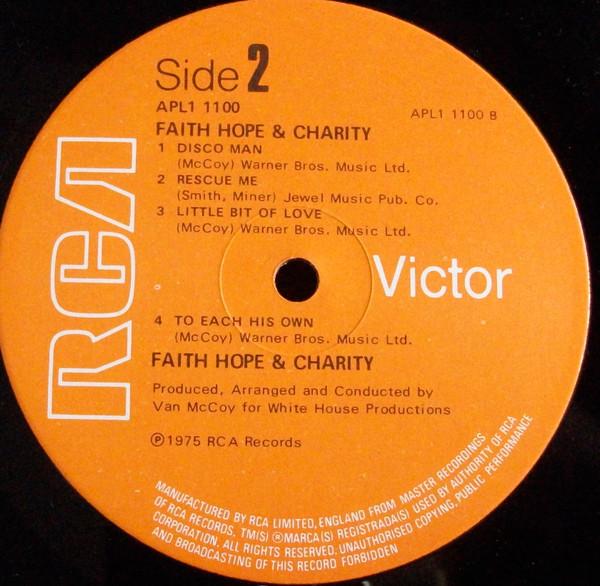Faith Hope And Charity (70'S Artist) - Faith, Hope & Charity - Lp