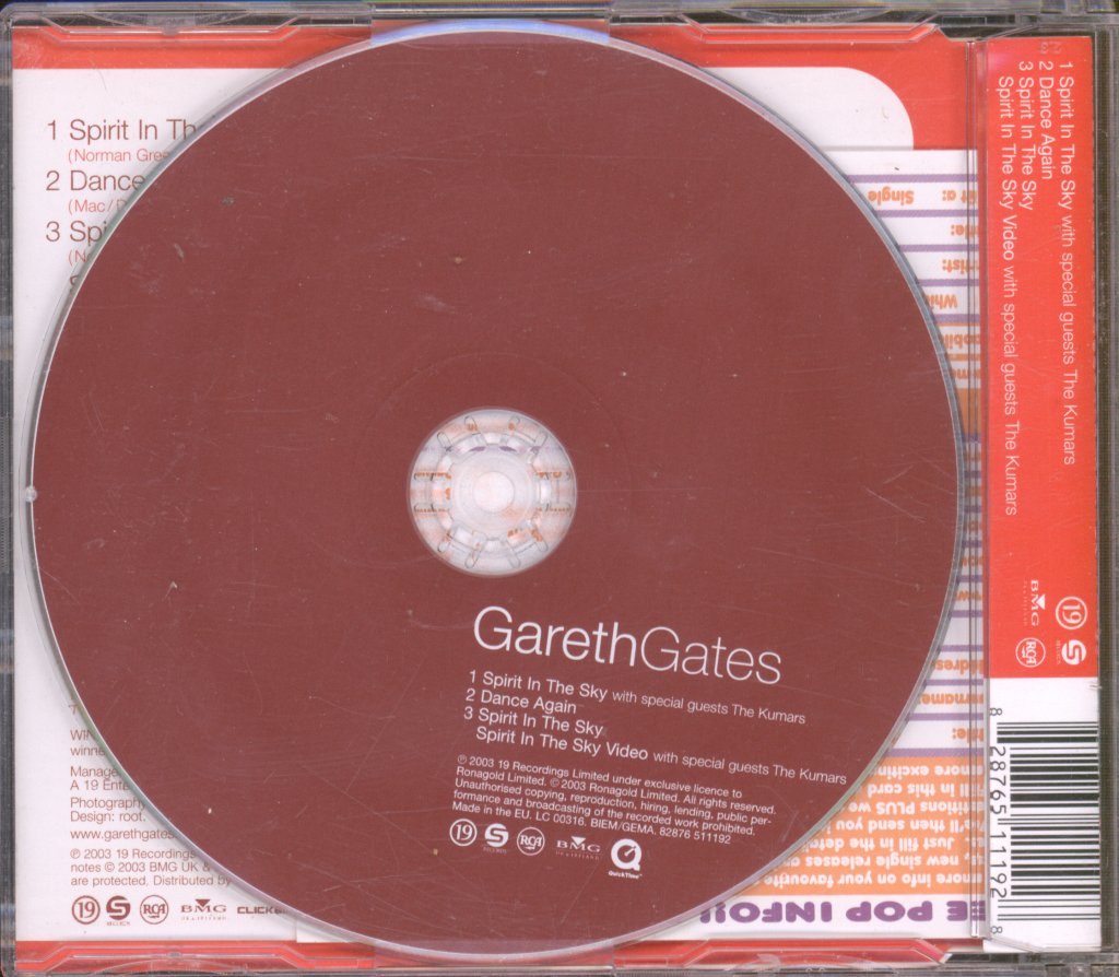 Gareth Gates - Spirit In The Sky - Cd
