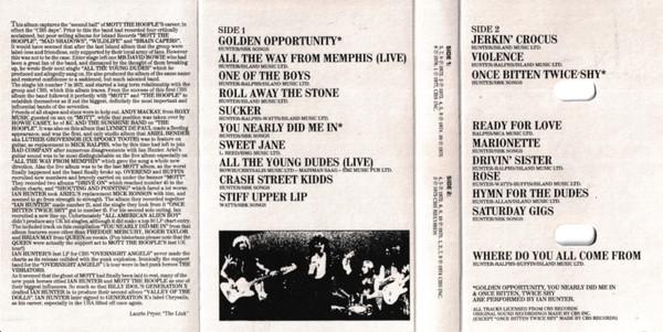 mott the hoople featuring ian hunter - Collection - Cassette