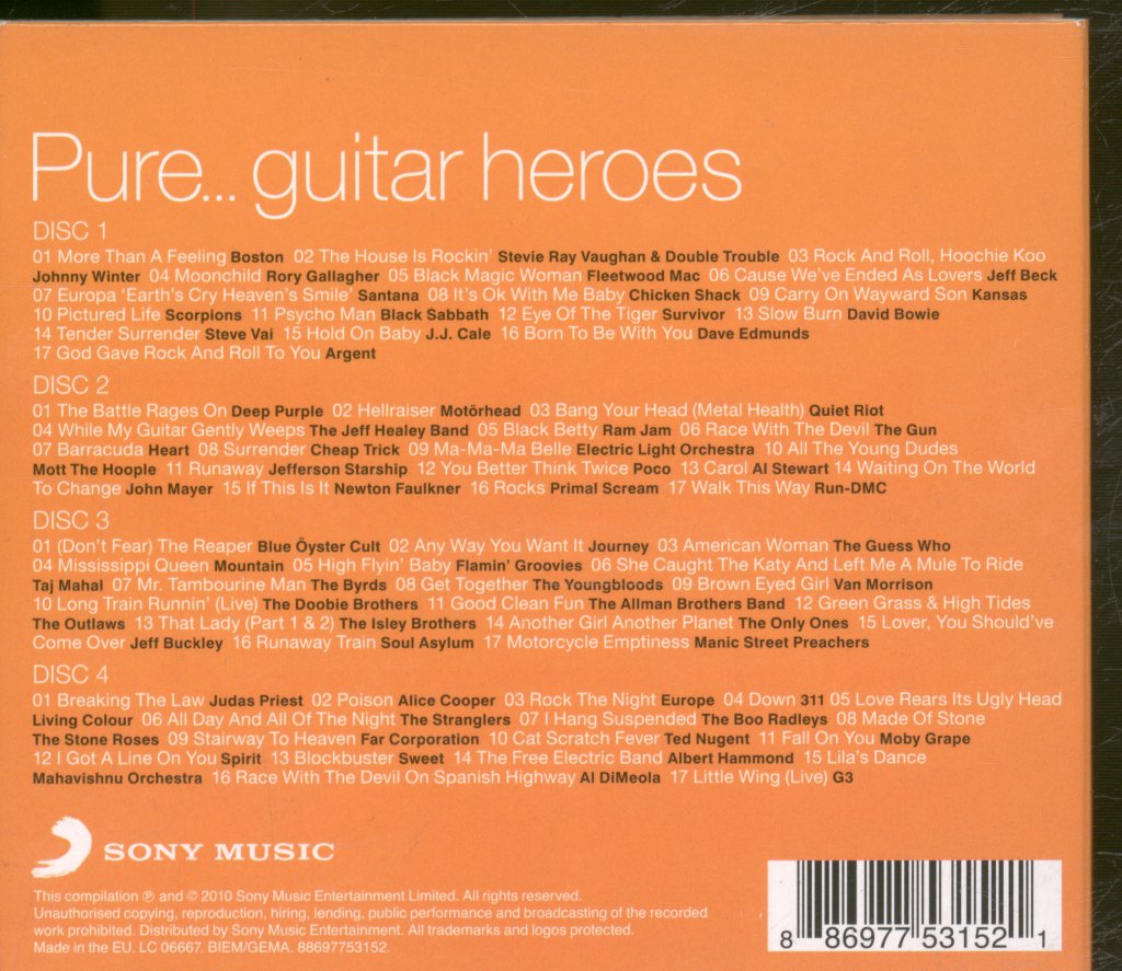 Various Artists - Pure... Guitar Heroes - Cd Set