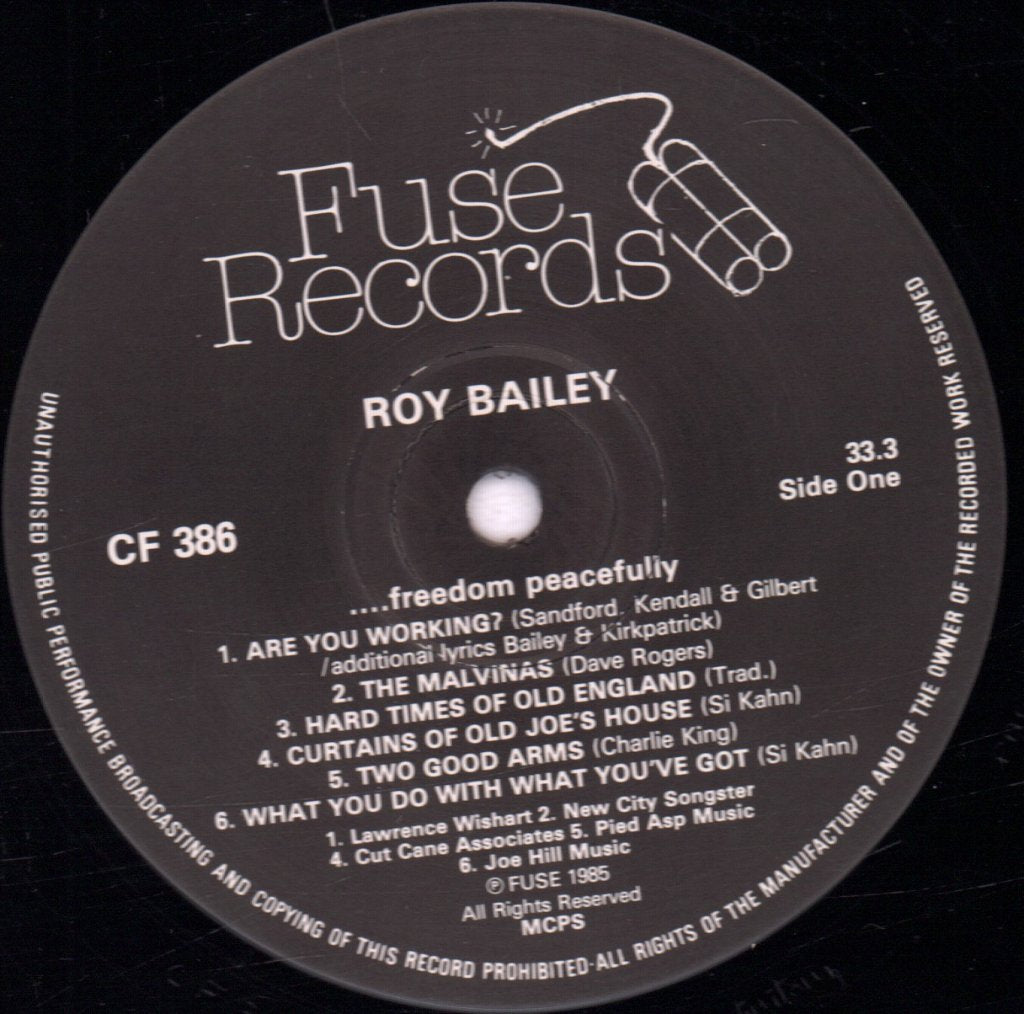 Roy Bailey - Freedom Peacefully - Lp