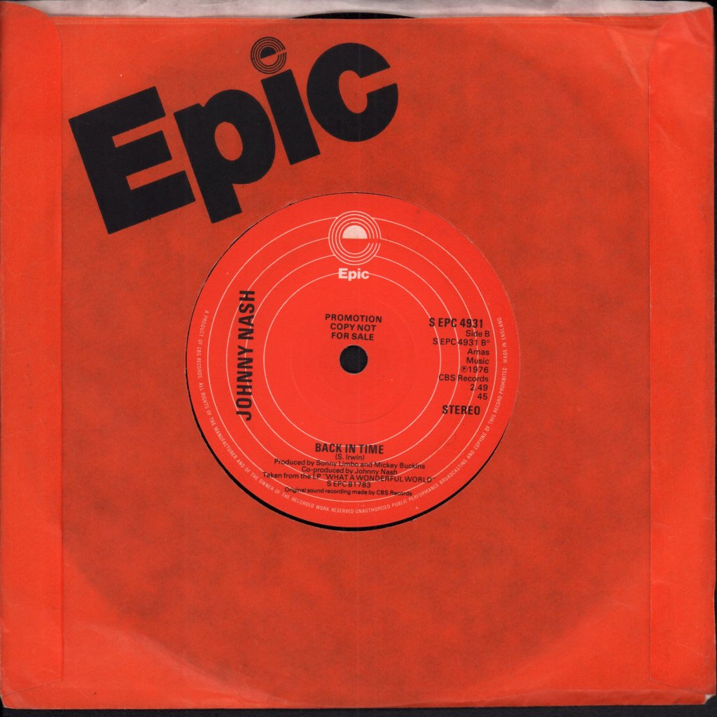 Johnny Nash - Birds Of A Feather - 7 Inch