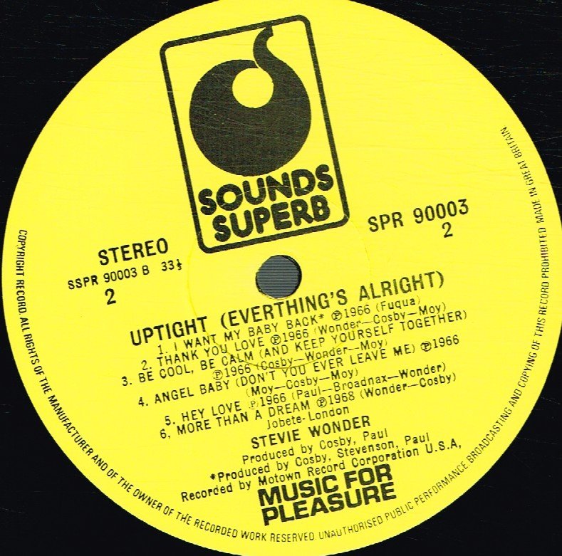 Stevie Wonder - Uptight - Lp