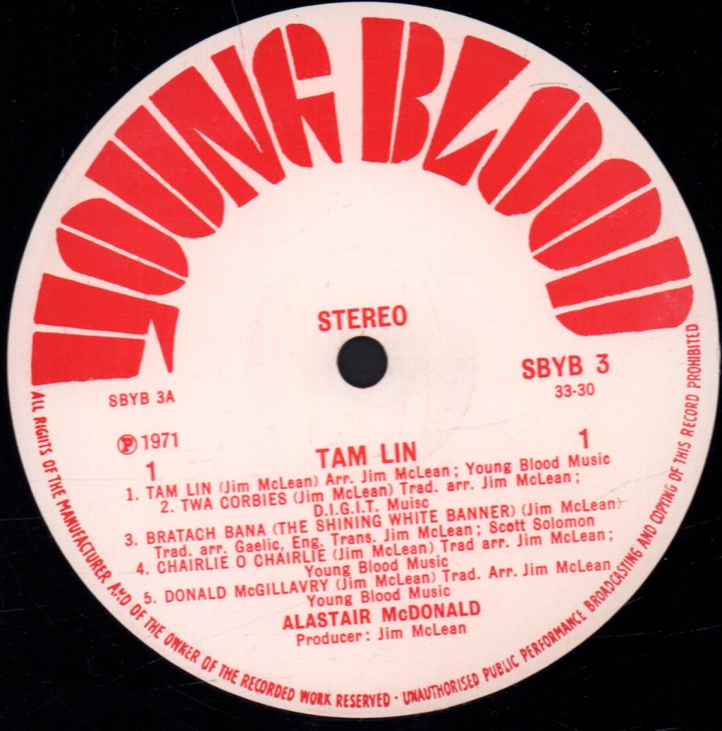 Alistair Mc Donald - Tam Lin - Lp