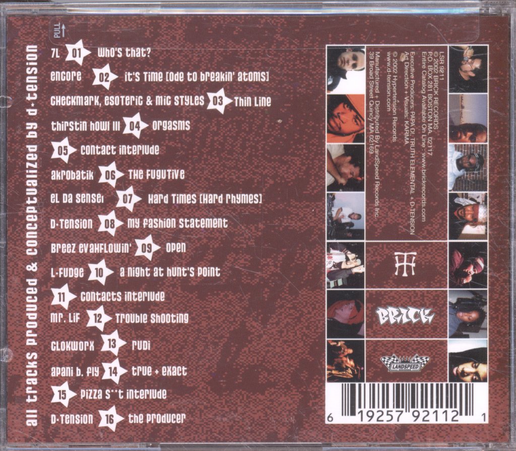 D Tension - Contacts + Contracts - Cd
