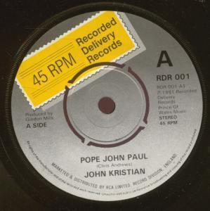 John Kristian - Pope John Paul - 7 Inch