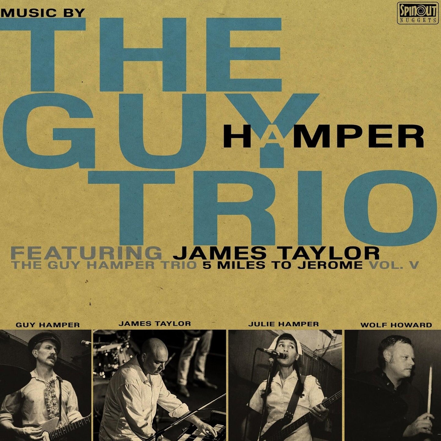 Guy Hamper Trio featuring James Taylor - 5 Miles To Jerome - Lp