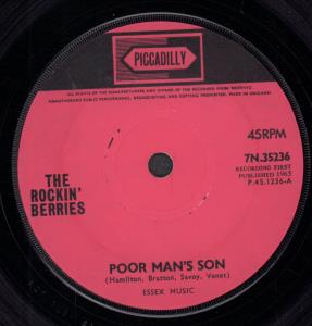 Rockin' Berries - Poor Man's Son - 7 Inch