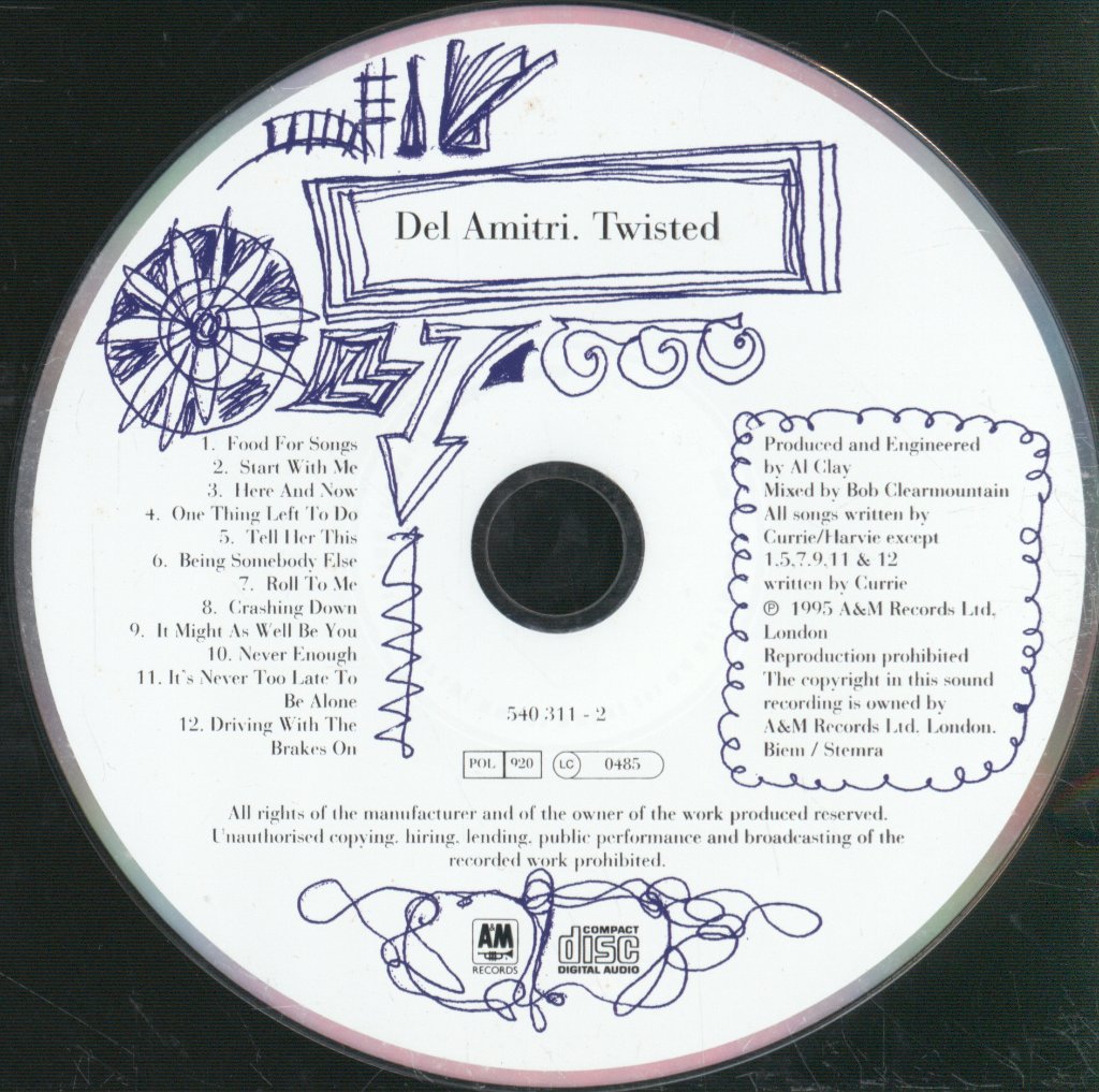 Del Amitri - Twisted - Cd