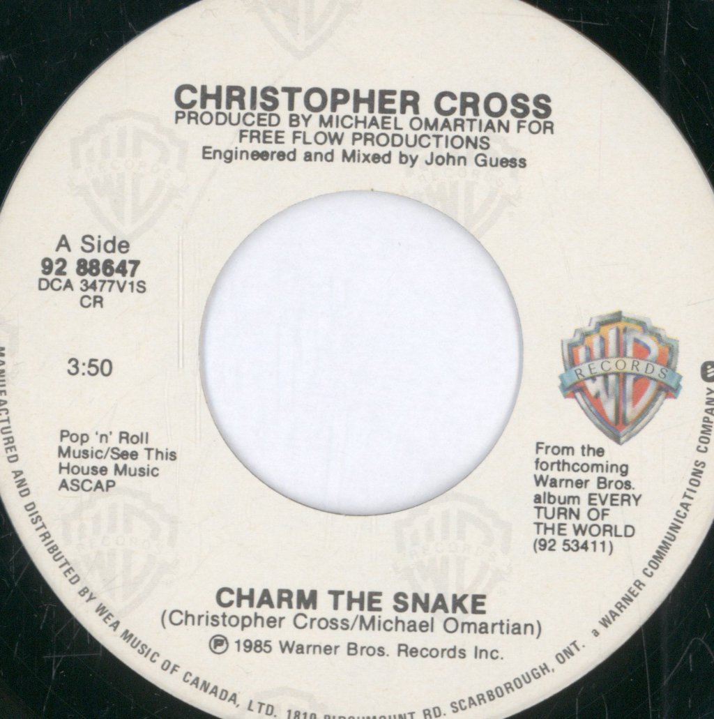 Christopher Cross - Charm The Snake - 7 Inch