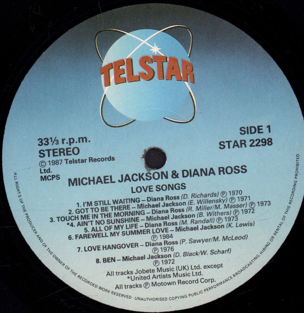 Michael Jackson/Diana Ross - Love Songs - Lp