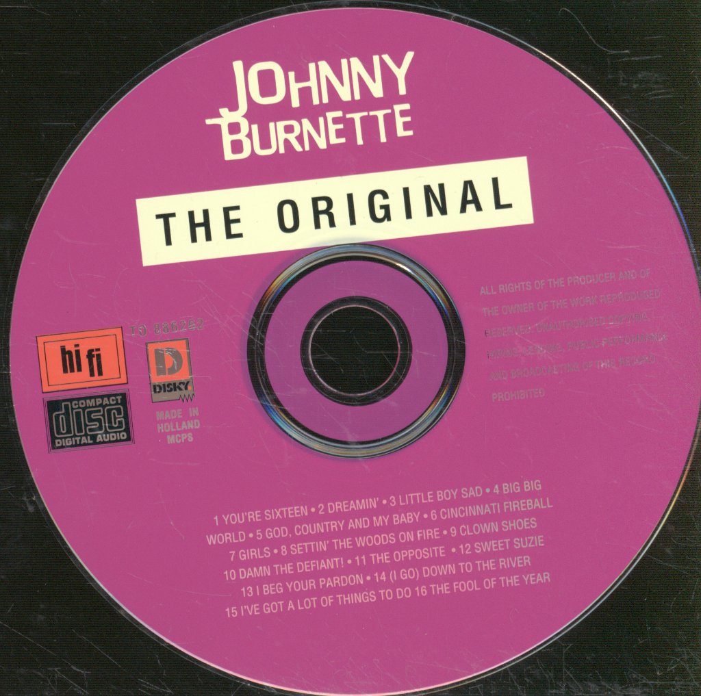 Johnny Burnette - Original - Cd