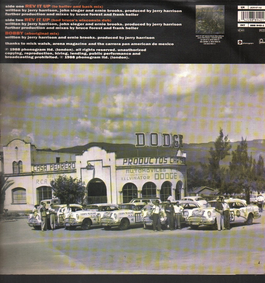 Jerry Harrison - Rev It Up - 12 Inch