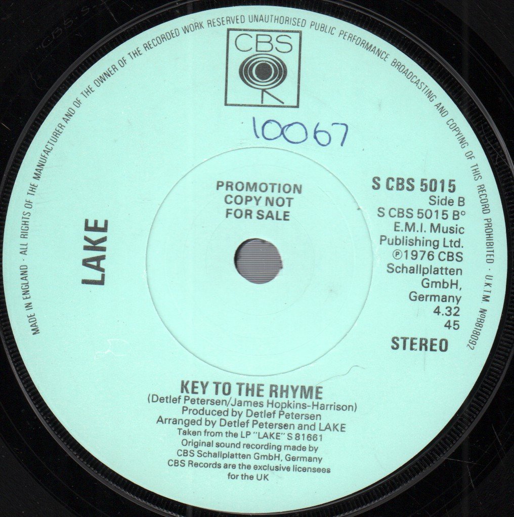 Lake - Do I Love You - 7 Inch