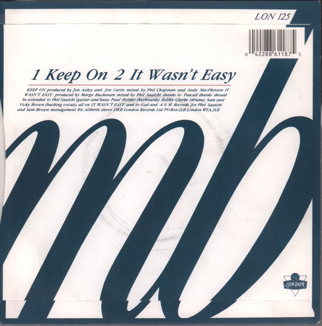 Margo Buchanan - Keep On - 7 Inch