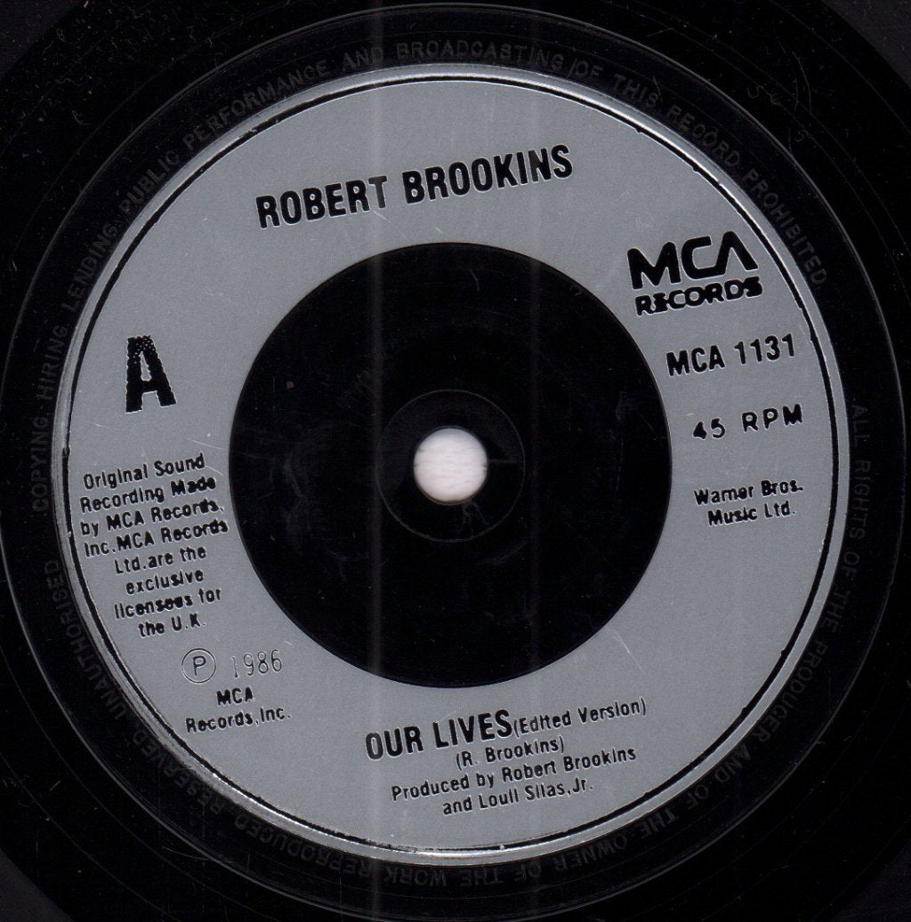 Robert Brookins - Our Lives - 7 Inch