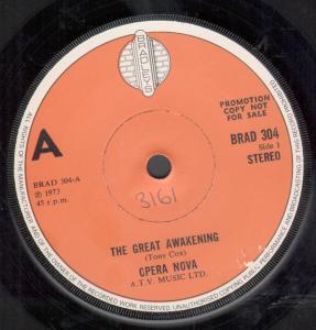 Opera Nova - Great Awakening - 7 Inch