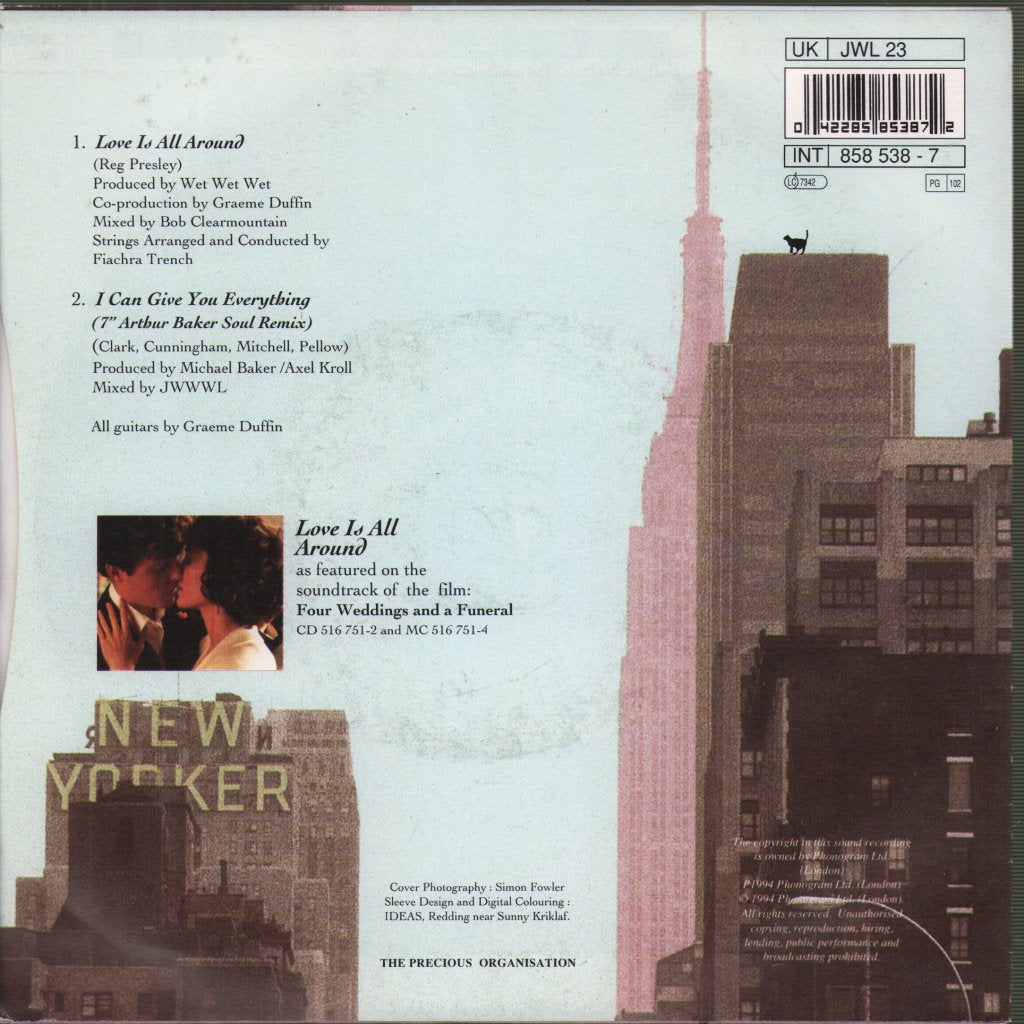 Wet Wet Wet - Love Is All Around - 7 Inch
