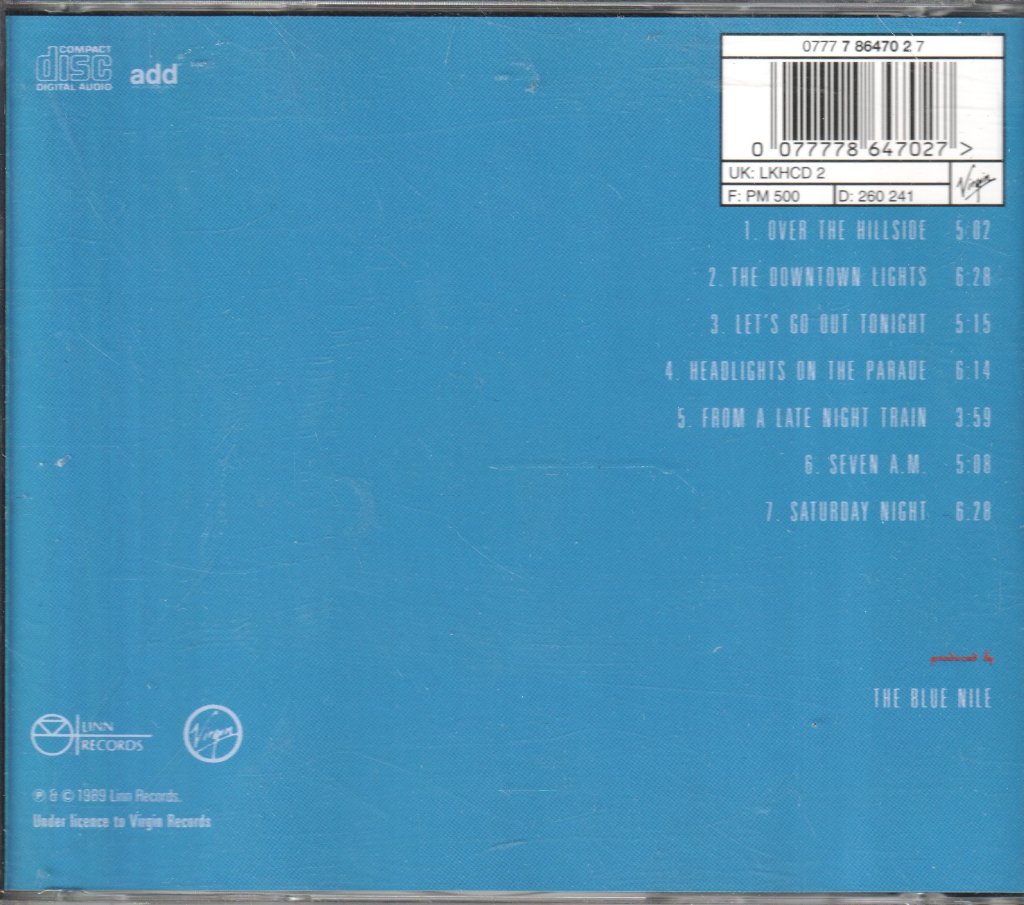 Blue Nile - Hats - Cd