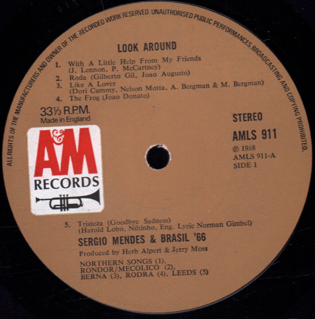 Sergio Mendes And Brasil 66 - Look Around - Lp