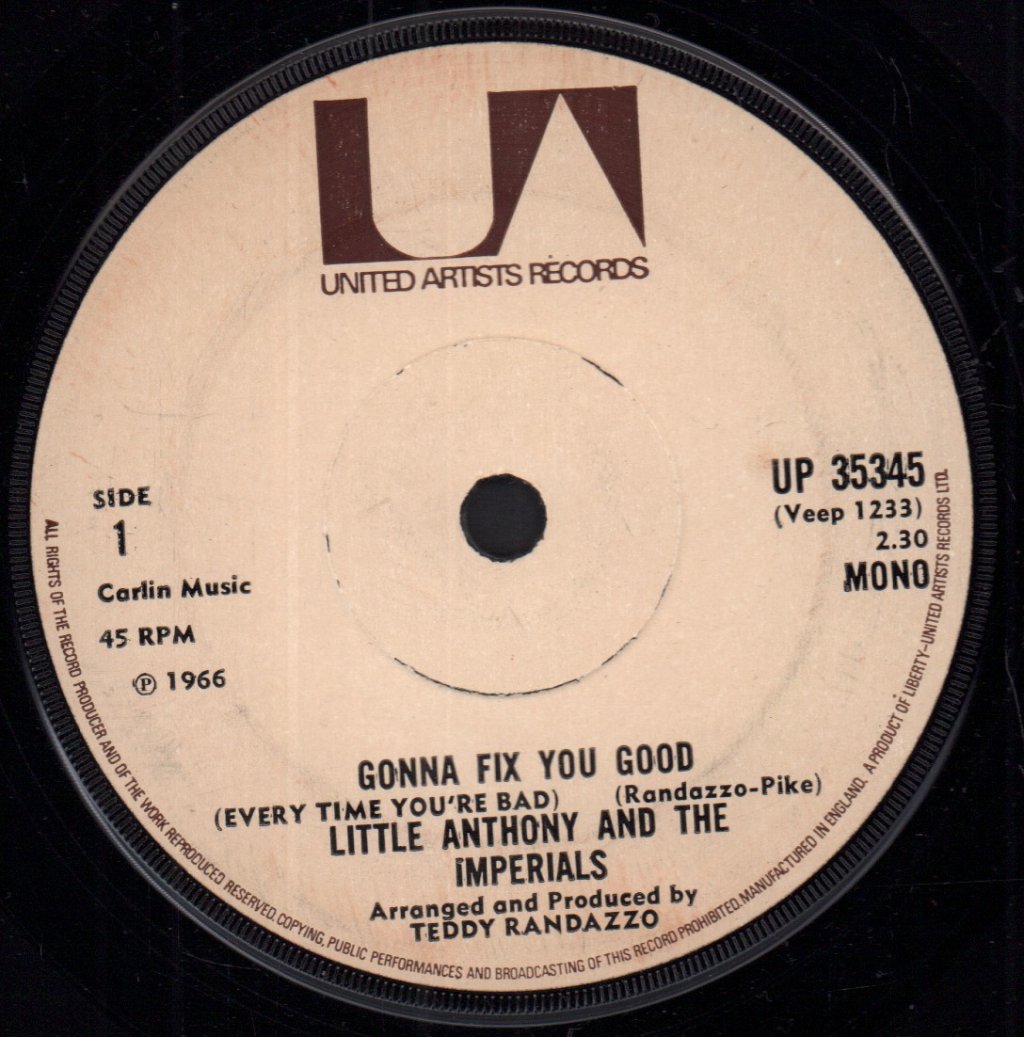 Little Anthony And The Imperials - Gonna Fix You Good - 7 Inch