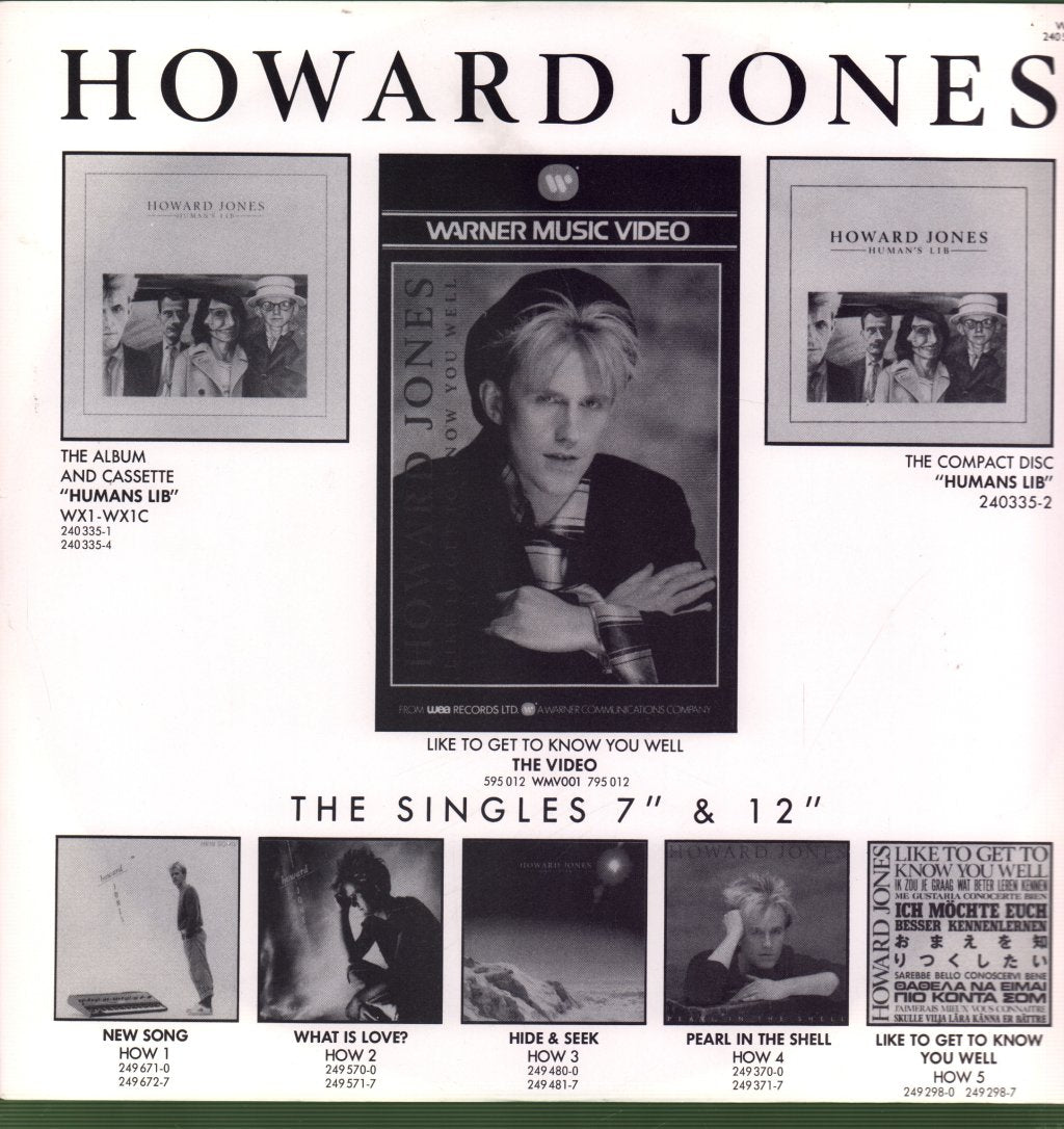 Howard Jones - 12" Album - Lp