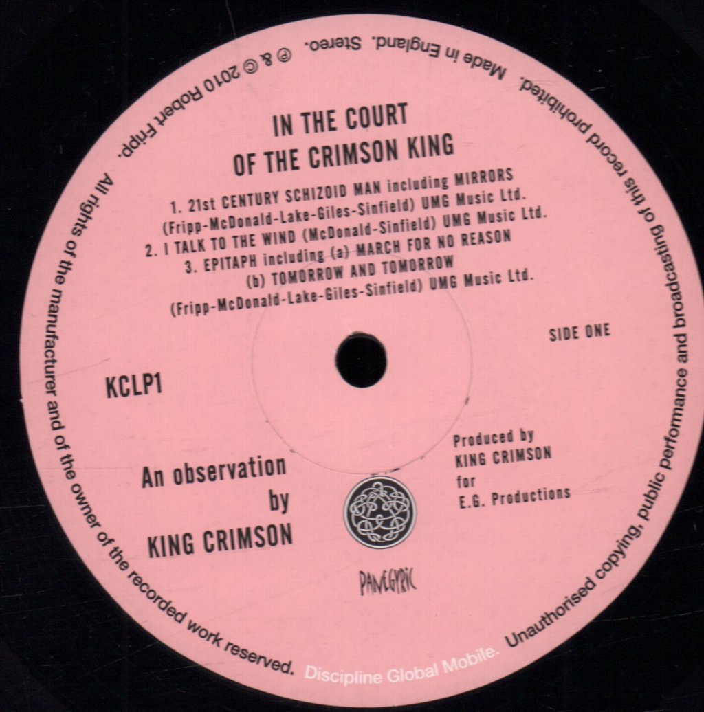 King Crimson - In The Court Of The Crimson King - Lp