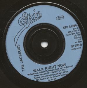 Jacksons (Us Group) - Walk Right Now - 7 Inch