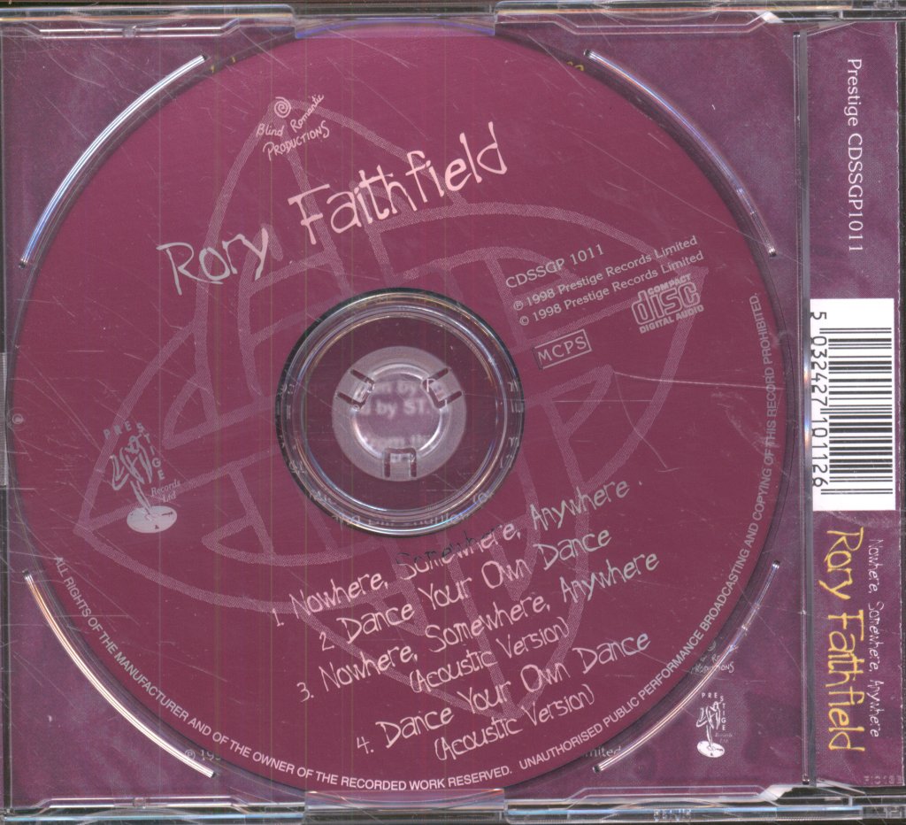 Rory Faithfield - Nowhere, Somewhere, Anywhere - Cd