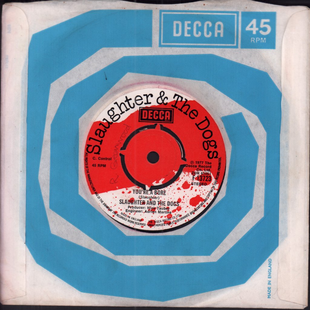 Slaughter And The Dogs - Where Have All The Boot Boys Gone - 7 Inch