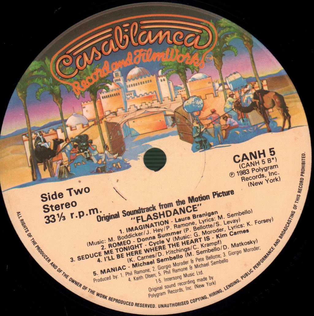 Various Artists - Flashdance (Original Soundtrack From The Motion Picture) - Lp