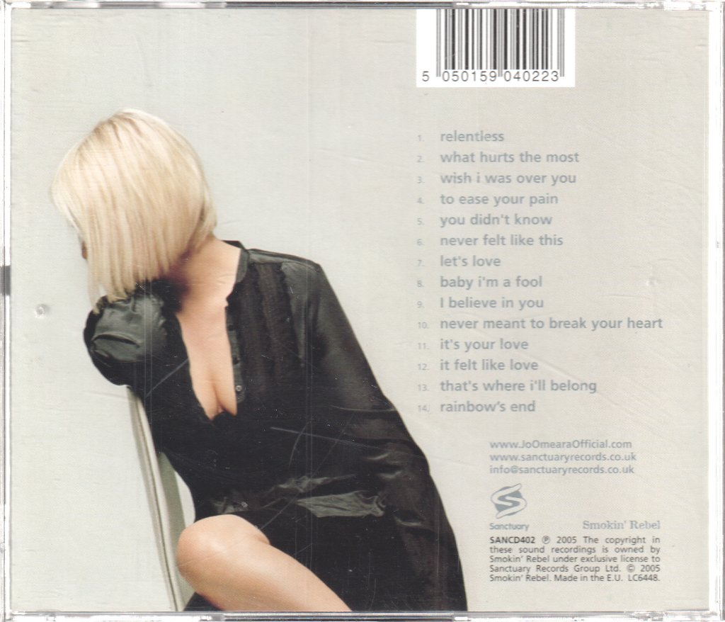 Jo O'meara - Relentless - Cd