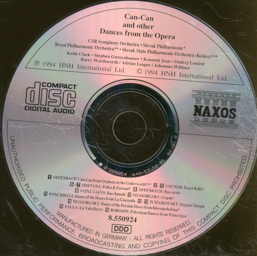 Various Artists - Can-Can And Other Dances From The Opera - Cd
