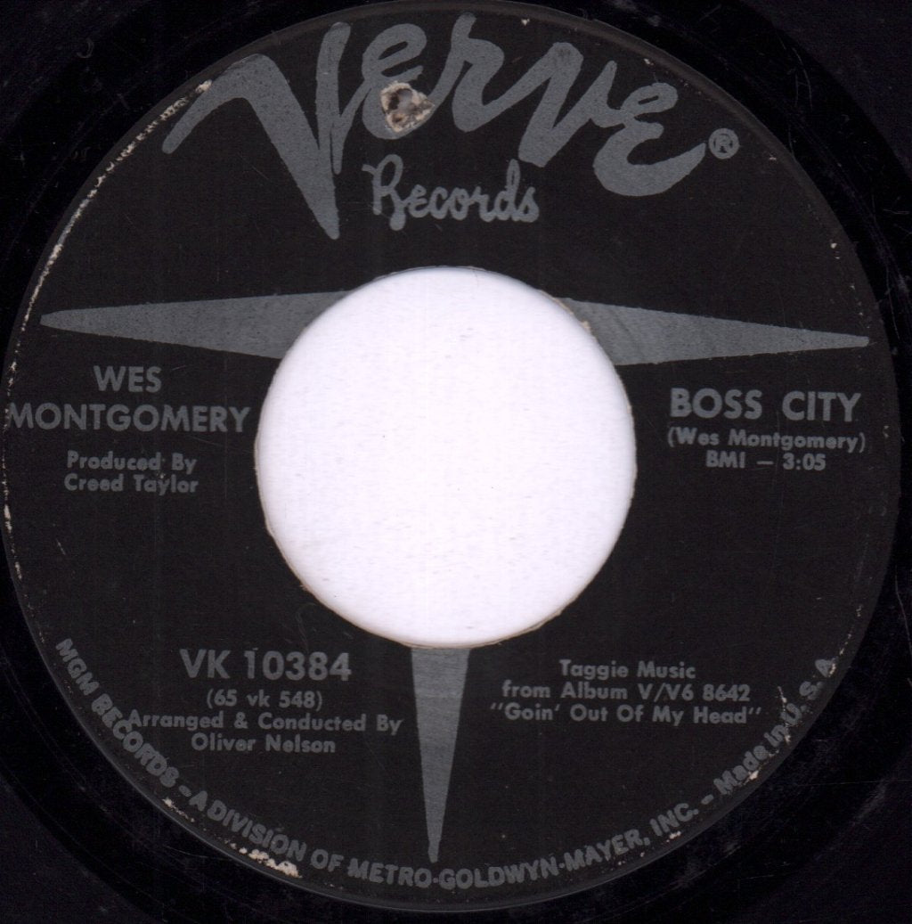 Wes Montgomery - Goin' Out Of My Head - 7 Inch
