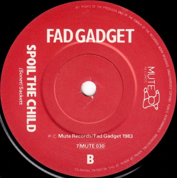 Fad Gadget - Collapsing New People - 7 Inch
