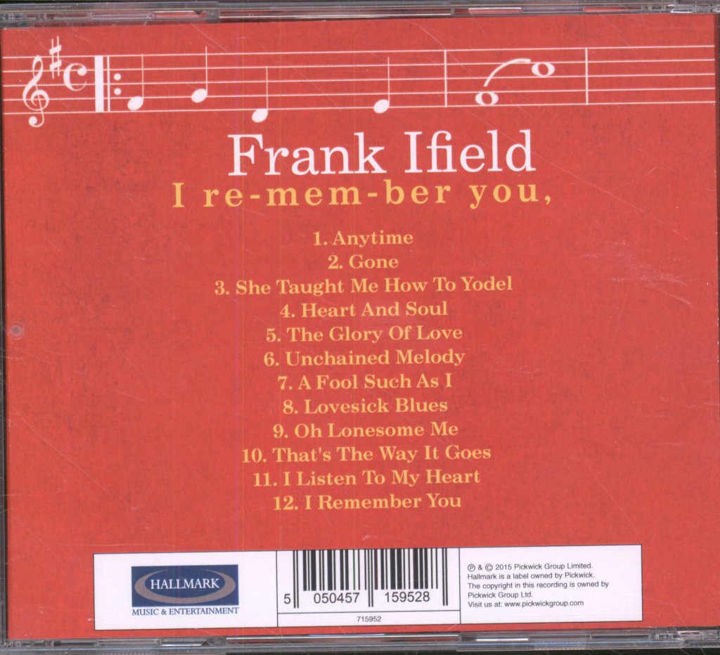 Frank Ifield - I Re-mem-ber You, - Cd