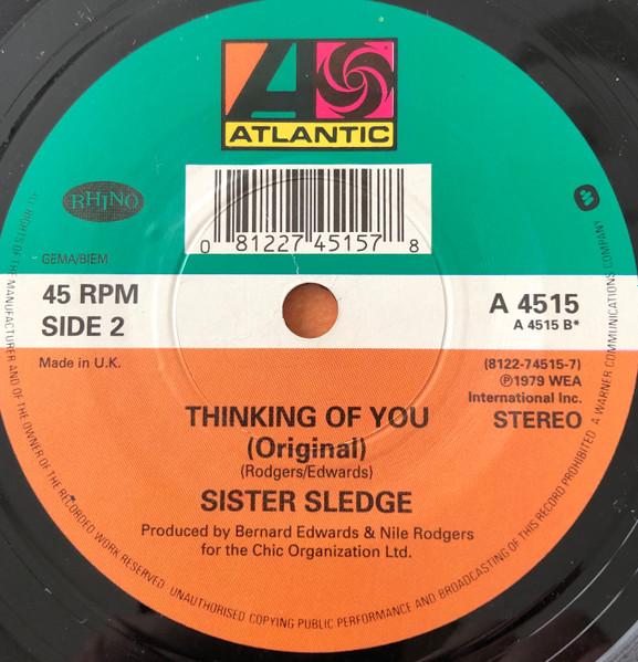 Sister Sledge - Thinking Of You ('93 Mixes) - 7 Inch