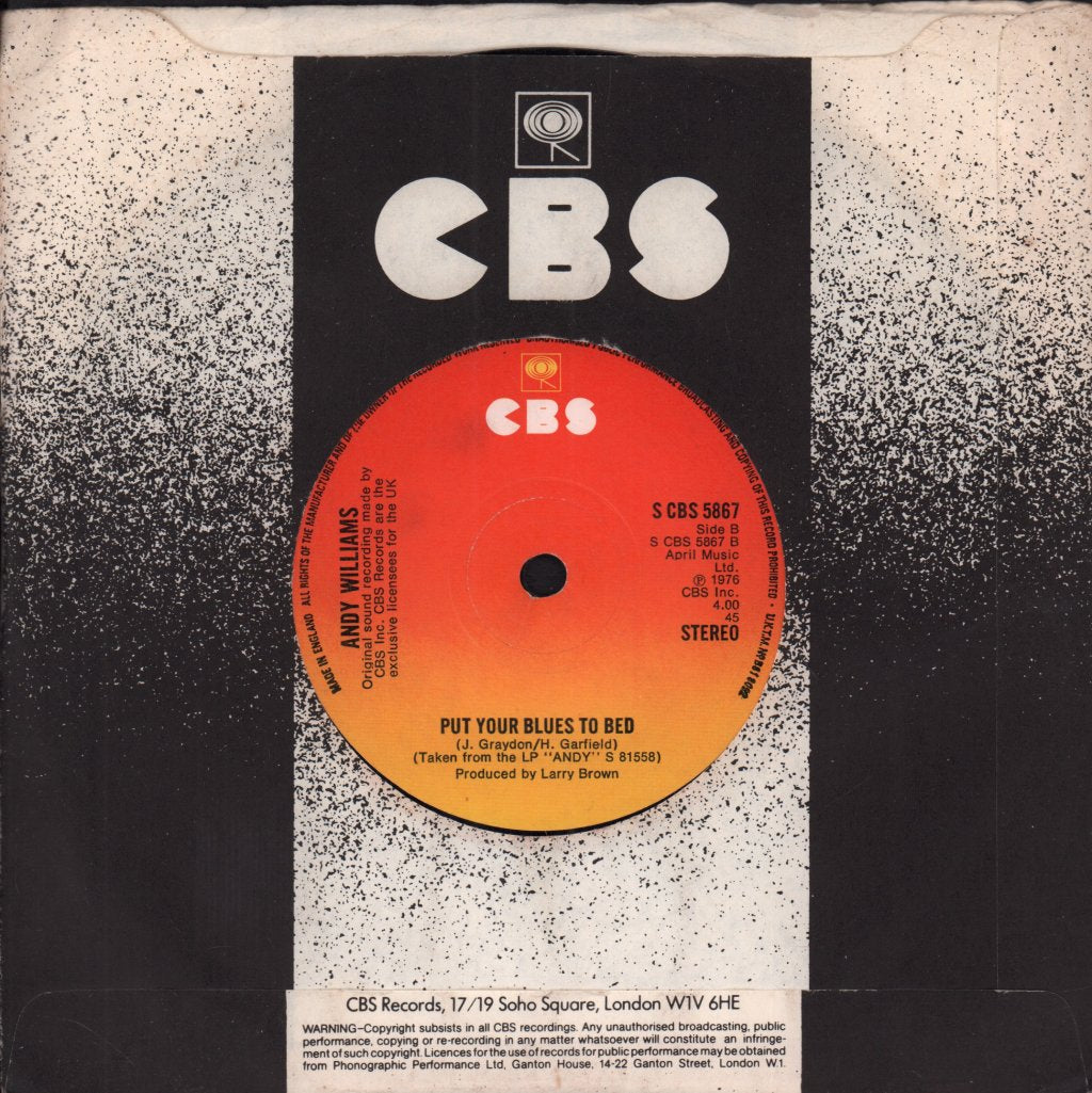 Andy Williams - Sad - 7 Inch