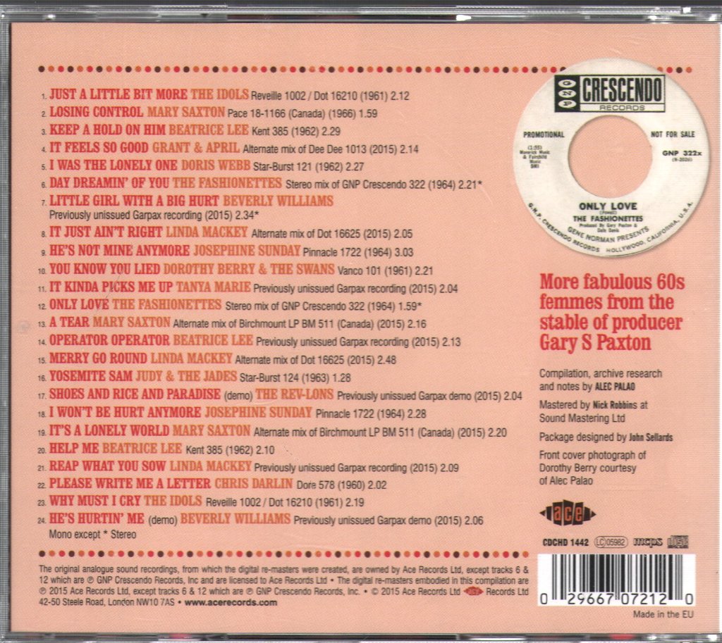 Various Artists - Keep A Hold On Him! More Garpax Girls - Cd