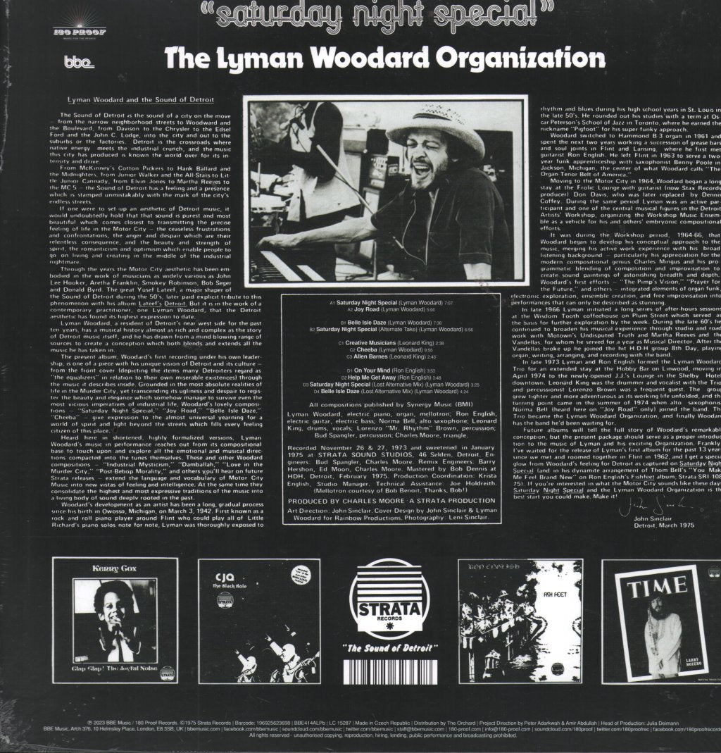 Lyman Woodard Organization - Saturday Night Special - Double Lp