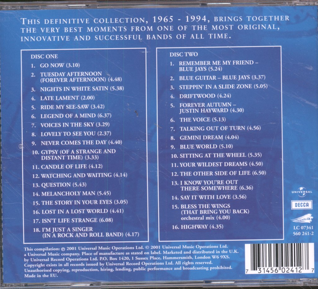 Moody Blues - Collection - Double Cd