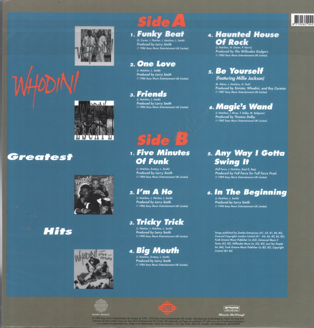 Whodini - Greatest Hits - Lp