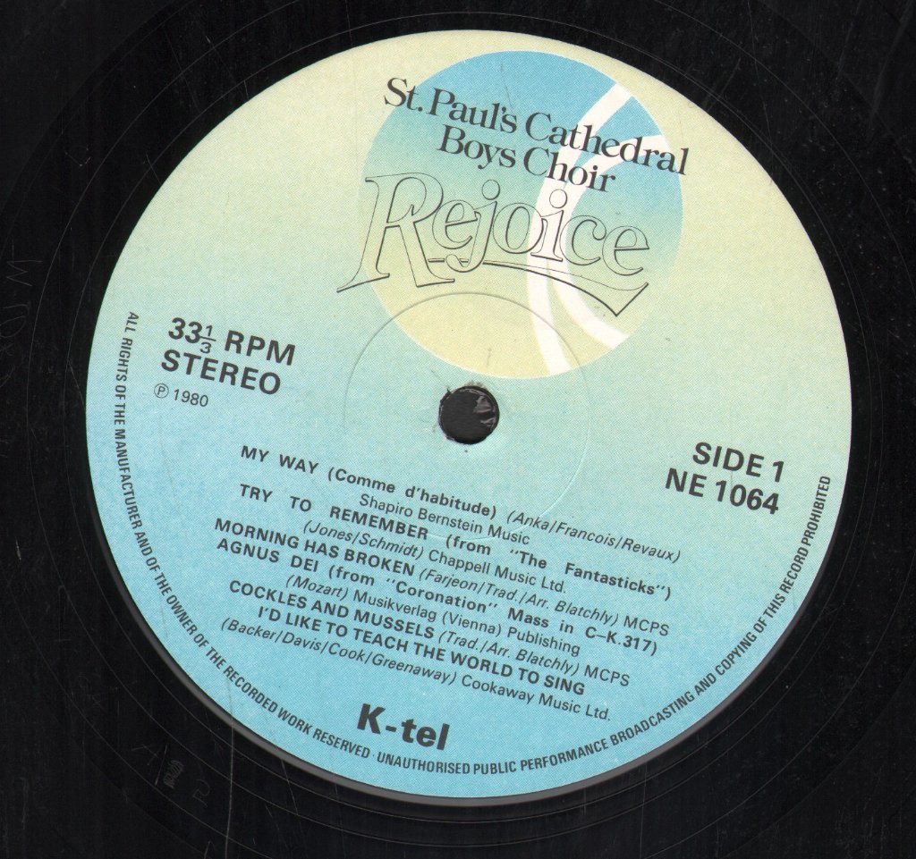 St Paul's Cathedral Boys Choir - Rejoice - Lp